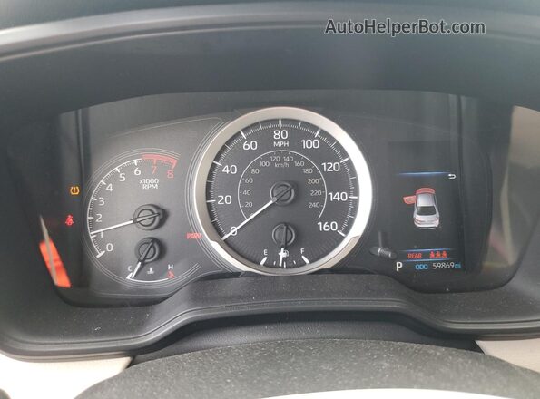 JTDEPMAE8NJ205229 2022 TOYOTA COROLLA Red Vista del cuadro de instrumentos