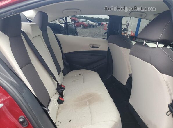 JTDEPMAE8NJ205229 2022 TOYOTA COROLLA Red Vista de los asientos traseros