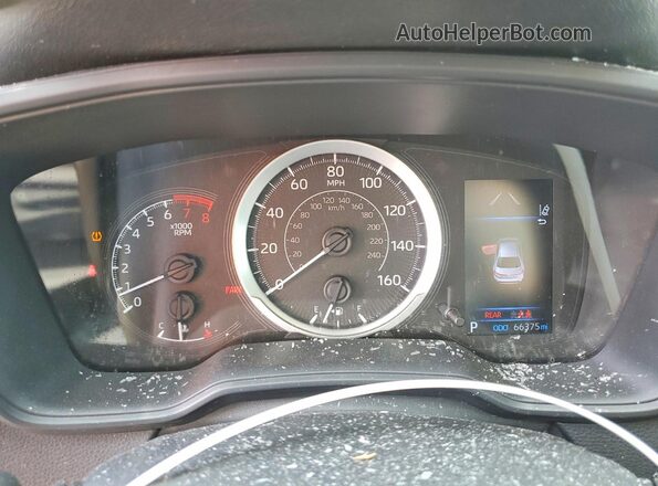 JTDEPMAE8NJ212505 2022 TOYOTA COROLLA Black Widok zestawu wskaźników