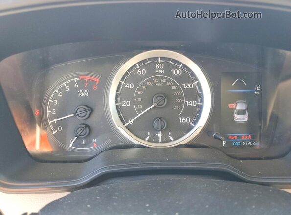 JTDEPMAE8NJ225769 2022 TOYOTA COROLLA Silver Вид щитка приладів