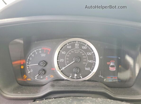 JTDEPMAE9NJ219916 2022 TOYOTA COROLLA Silver Vista del cuadro de instrumentos