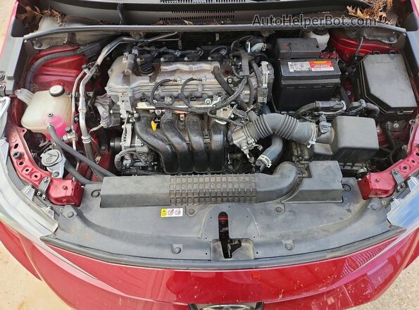JTDEPMAE9NJ228891 2022 TOYOTA COROLLA Red Սալոնի հետևի տեսք