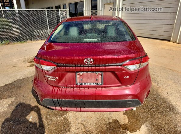 JTDEPMAE9NJ228891 2022 TOYOTA COROLLA Red Հետևի տեսք