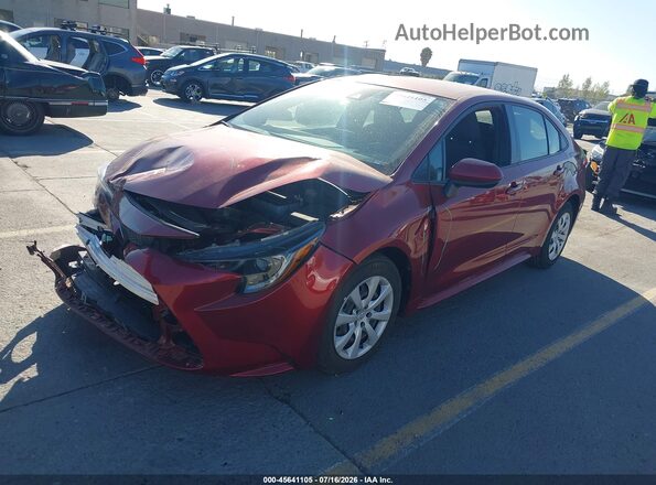 JTDEPMAE9NJ230060 2022 TOYOTA COROLLA Red Vista tres cuartos delantera izquierda