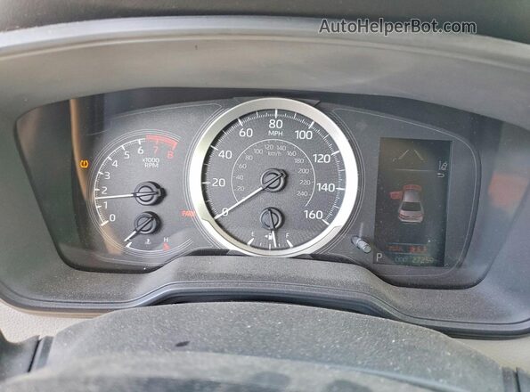 JTDEPMAEXMJ150748 2021 TOYOTA COROLLA Синий Вид щитка приборов
