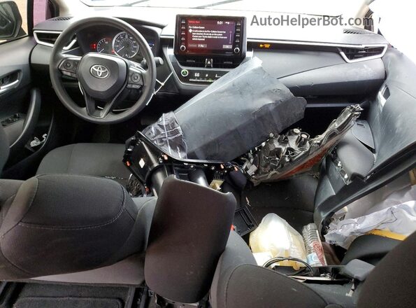 JTDEPMAEXMJ163967 2021 TOYOTA COROLLA Black Առջևի վահանակի տեսք