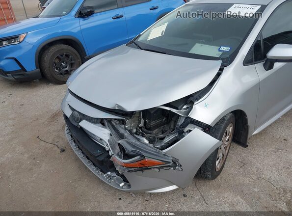 JTDEPRAE0LJ077319 2020 TOYOTA COROLLA Silver Front view