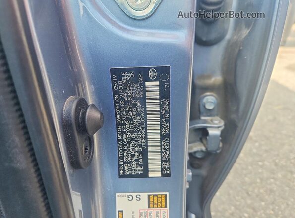 JTDEPRAE1LJ039257 2020 TOYOTA COROLLA Серый Вид подкапотного пространства