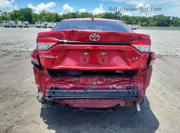 JTDEPRAE1LJ058875 2020 TOYOTA COROLLA Красный Вид сзади