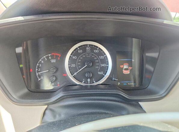 JTDEPRAE1LJ058875 2020 TOYOTA COROLLA Красный Вид щитка приборов