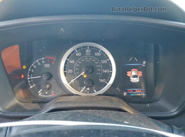 JTDEPRAE1LJ093187 2020 TOYOTA COROLLA Red Widok zestawu wskaźników