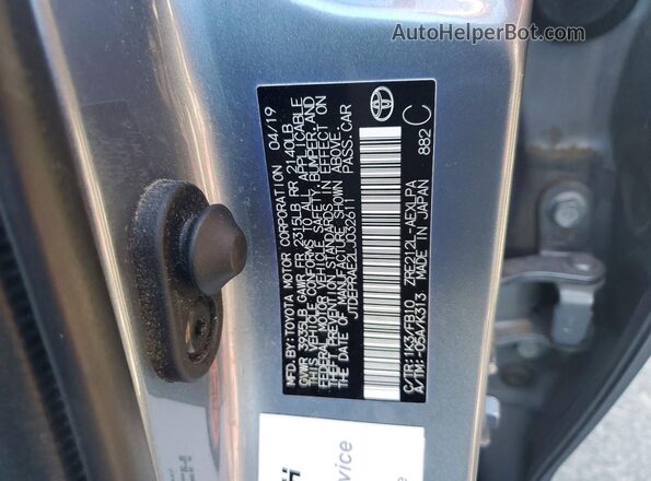 JTDEPRAE2LJ032611 2020 TOYOTA COROLLA Blue VIN կոդի պիտակի տեսք