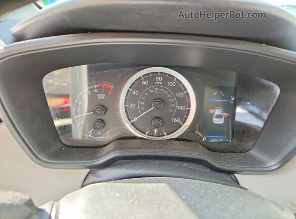 JTDEPRAE2LJ037307 2020 TOYOTA COROLLA Silver Vista del cuadro de instrumentos