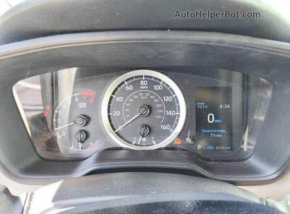 JTDEPRAE3LJ056433 2020 TOYOTA COROLLA Blue Instrument cluster view