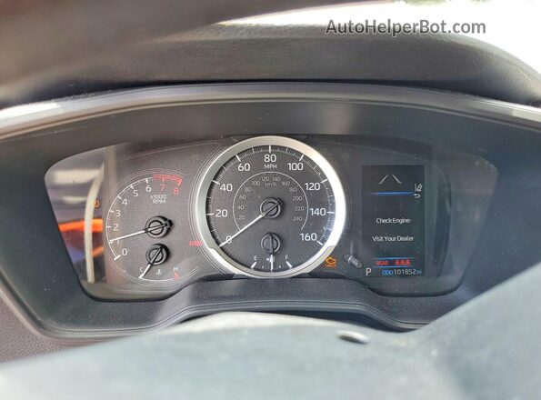 JTDEPRAE3LJ093014 2020 TOYOTA COROLLA Red ხელსაწყოთა პანელის ხედი