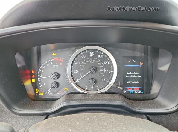 JTDEPRAE4LJ016054 2020 TOYOTA COROLLA Black Вид щитка приладів