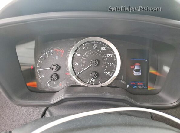 JTDEPRAE4LJ079185 2020 TOYOTA COROLLA Белый Вид щитка приборов