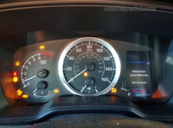 JTDEPRAE4LJ113562 2020 TOYOTA COROLLA Red Instrument cluster view