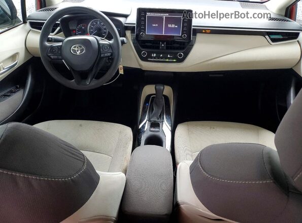 JTDEPRAE5LJ057566 2020 TOYOTA COROLLA Red Widok deski rozdzielczej