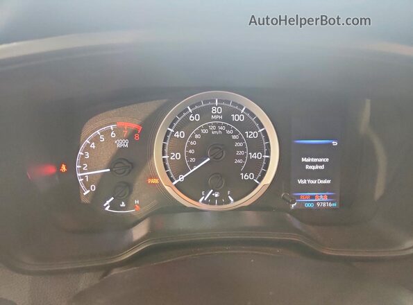 JTDEPRAE6LJ029260 2020 TOYOTA COROLLA Белый Вид щитка приборов