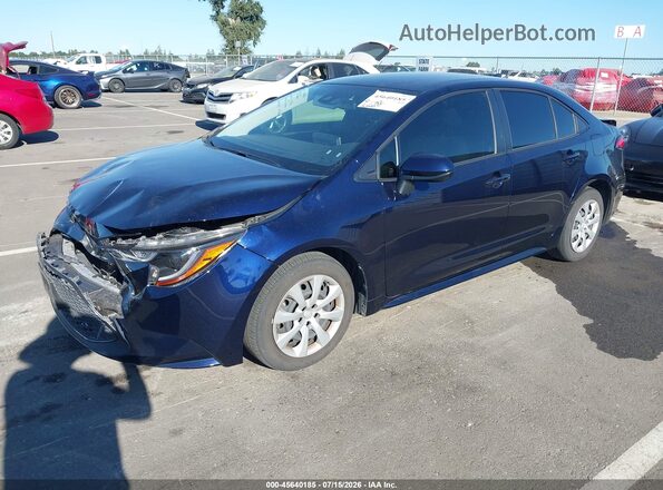 JTDEPRAE6LJ075395 2020 TOYOTA COROLLA Dark Blue Передня ліва чверть