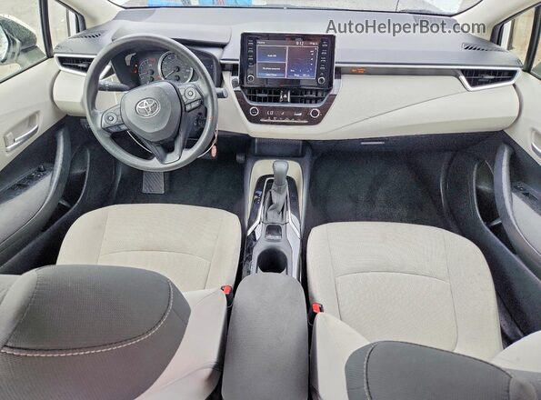 JTDEPRAE7LJ013357 2020 TOYOTA COROLLA White Առջևի վահանակի տեսք