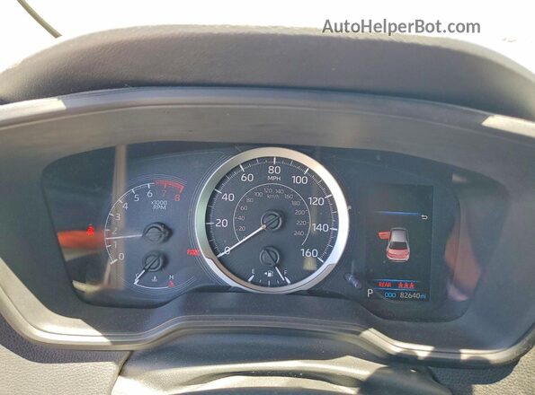 JTDEPRAE7LJ105200 2020 TOYOTA COROLLA Синий Вид щитка приборов