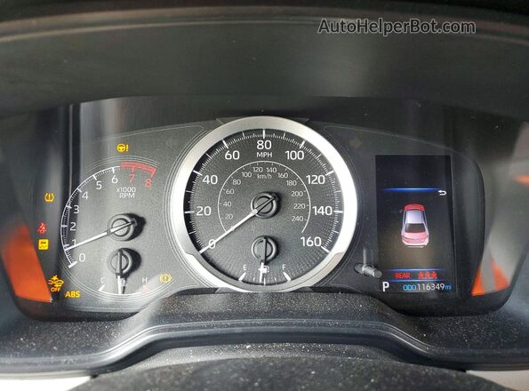 JTDEPRAE7LJ110784 2020 TOYOTA COROLLA Синий Вид щитка приборов