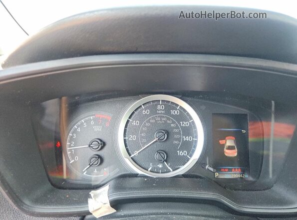 JTDEPRAE8LJ003338 2020 TOYOTA COROLLA Blue Instrument cluster view
