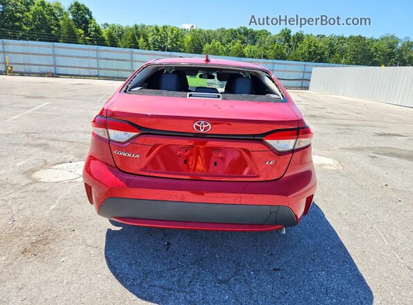 JTDEPRAE8LJ014372 2020 TOYOTA COROLLA Red უკანა ხედი
