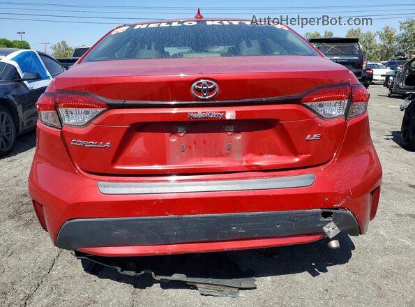 JTDEPRAE8LJ114262 2020 TOYOTA COROLLA Red Rear view