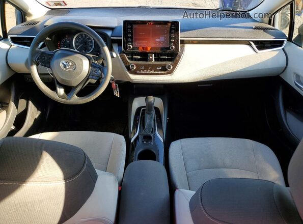 JTDEPRAE9LJ021654 2020 TOYOTA COROLLA Blue Dashboard view