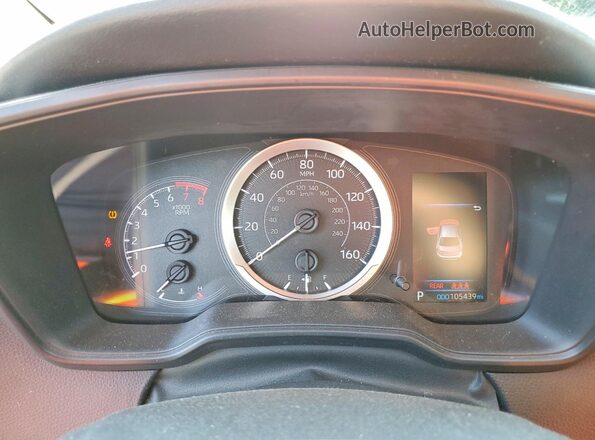JTDEPRAE9LJ026126 2020 TOYOTA COROLLA Blue Սարքավորումների վահանակի տեսք