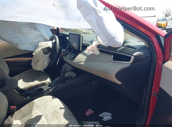 JTDEPRAEXLJ011666 2020 TOYOTA COROLLA Red Widok wnętrza z przodu