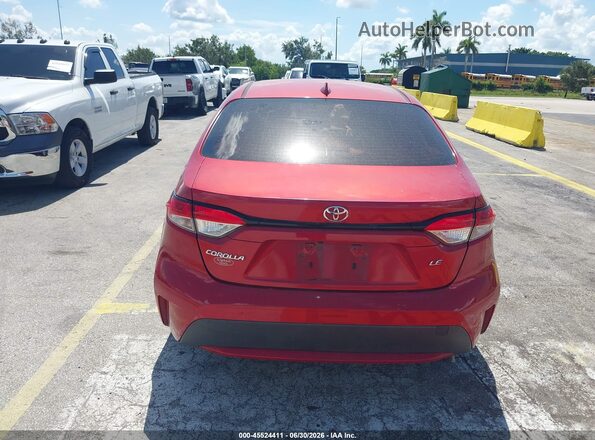 JTDEPRAEXLJ011666 2020 TOYOTA COROLLA Red 