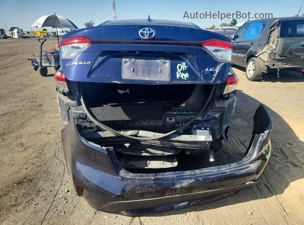 JTDEPRAEXLJ102162 2020 TOYOTA COROLLA Blue Հետևի տեսք