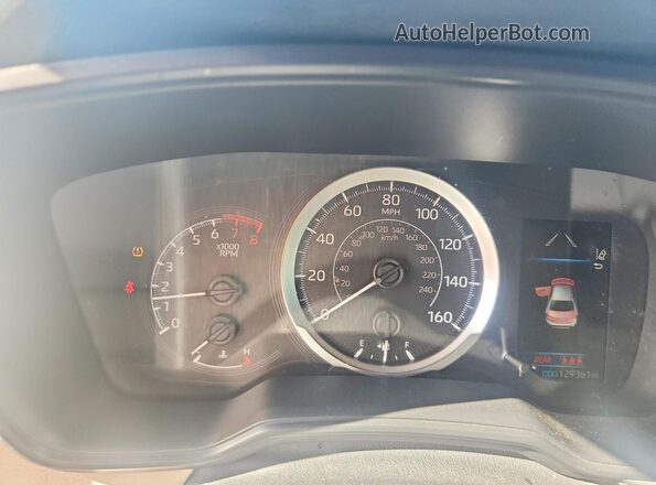 JTDEPRAEXLJ102162 2020 TOYOTA COROLLA Blue Սարքավորումների վահանակի տեսք