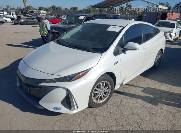 JTDKAMFP0M3167609 2021 TOYOTA PRIUS PRIME White Vista tres cuartos delantera izquierda