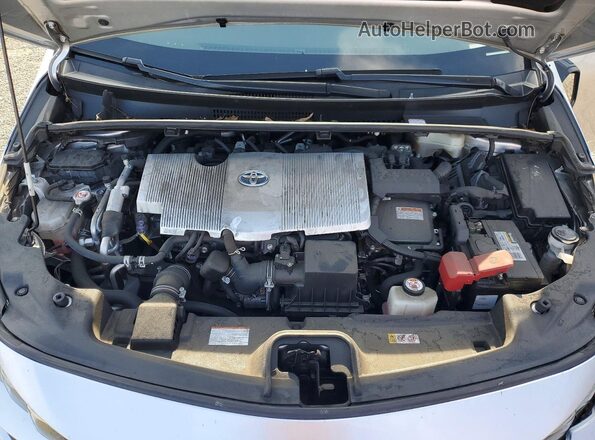 JTDKAMFP1M3178568 2021 TOYOTA PRIUS Silver Սալոնի հետևի տեսք