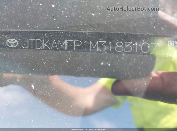 JTDKAMFP1M3183107 2021 TOYOTA PRIUS PRIME Серый Вид подкапотного пространства