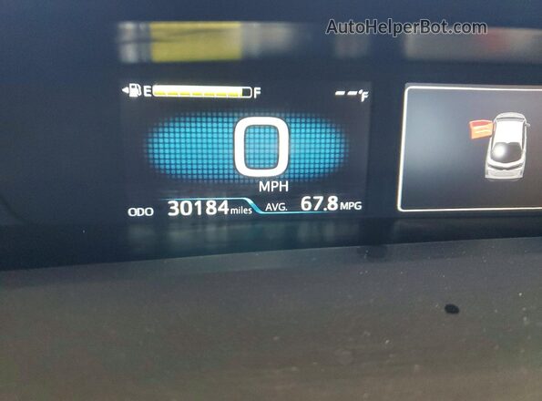 JTDKAMFP1N3219427 2022 TOYOTA PRIUS Gray Widok zestawu wskaźników