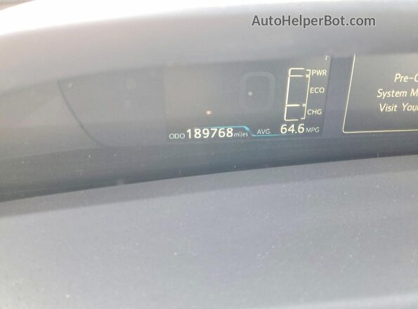 JTDKAMFP2N3204144 2022 TOYOTA PRIUS White Вид щитка приладів