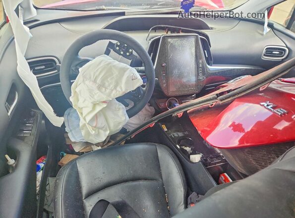 JTDKAMFP2N3213958 2022 TOYOTA PRIUS Red Dashboard view