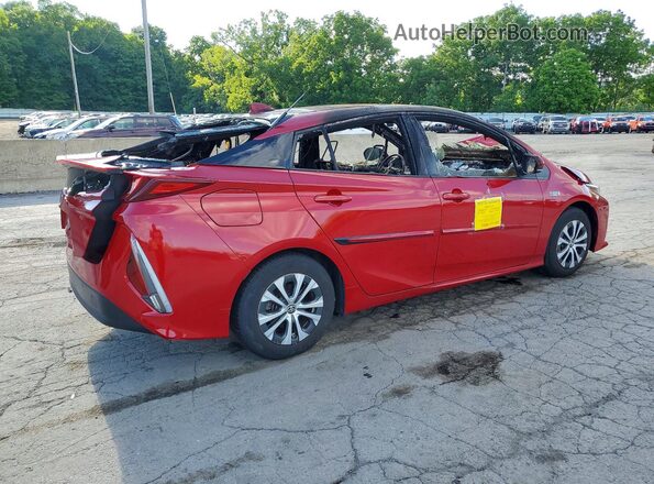 JTDKAMFP3M3195517 2021 TOYOTA PRIUS Red Rear right