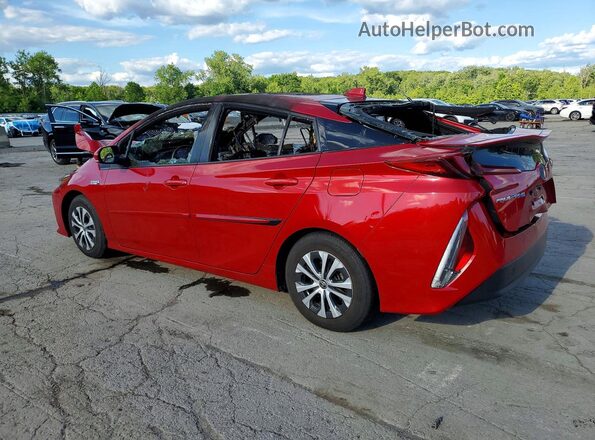 JTDKAMFP3M3195517 2021 TOYOTA PRIUS Red Rear left