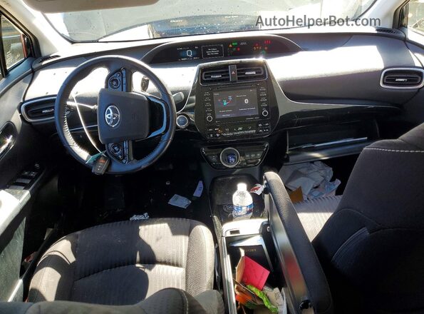 JTDKAMFP3M3196330 2021 TOYOTA PRIUS Black Առջևի վահանակի տեսք