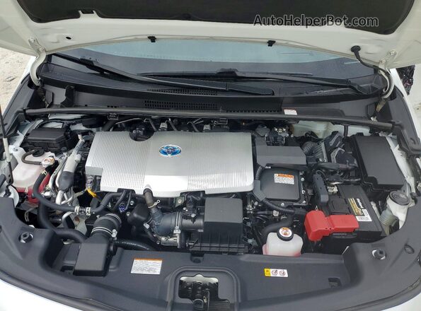 JTDKAMFP3N3198130 2022 TOYOTA PRIUS White Widok wnętrza z tyłu