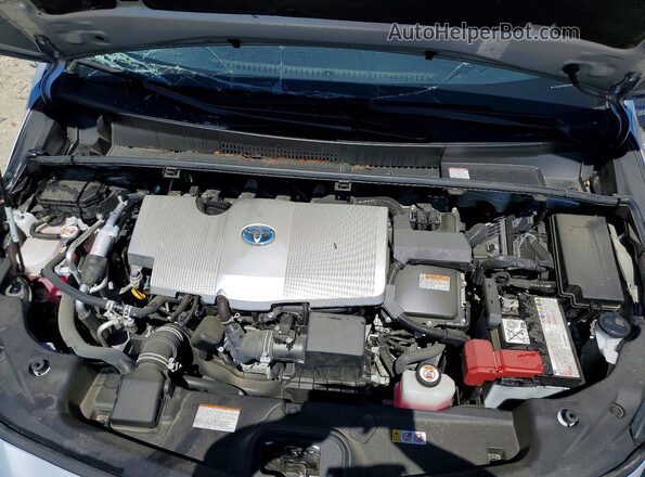 JTDKAMFP3N3205383 2022 TOYOTA PRIUS Серебряный Вид задней части салона