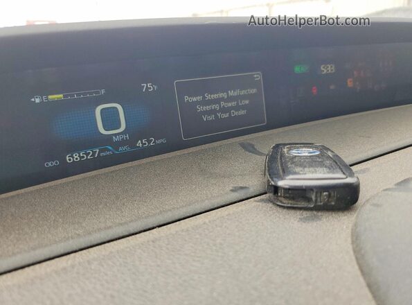 JTDKAMFP3N3217405 2022 TOYOTA PRIUS Silver Սարքավորումների վահանակի տեսք