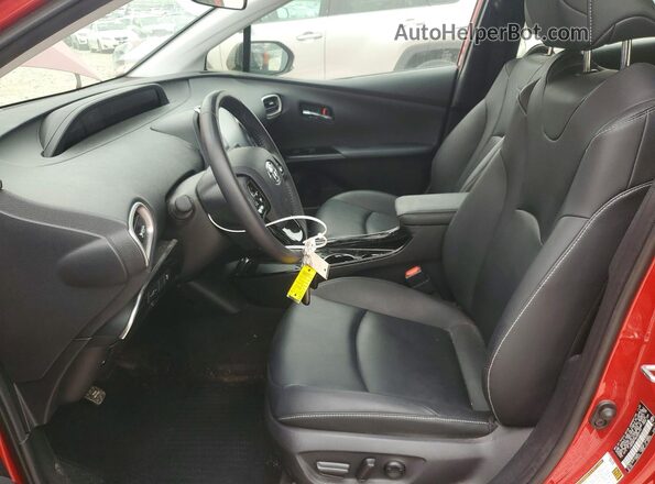 JTDKAMFP4N3229191 2022 TOYOTA PRIUS Red Vista interior delantera